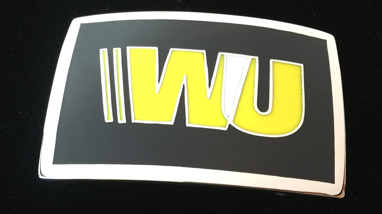 Western Union Custom Buckle – Black