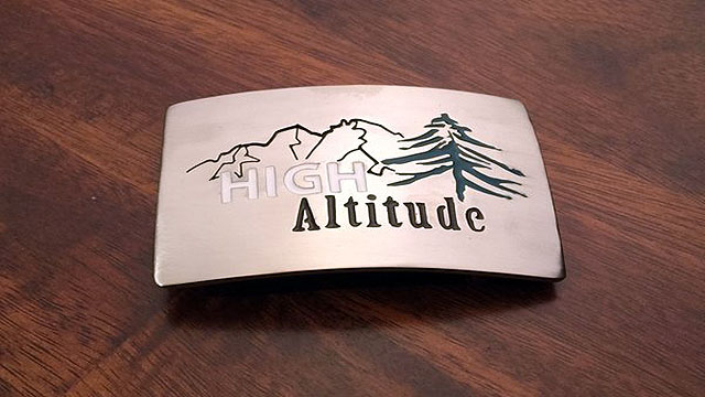 High Altitude Custom Buckle