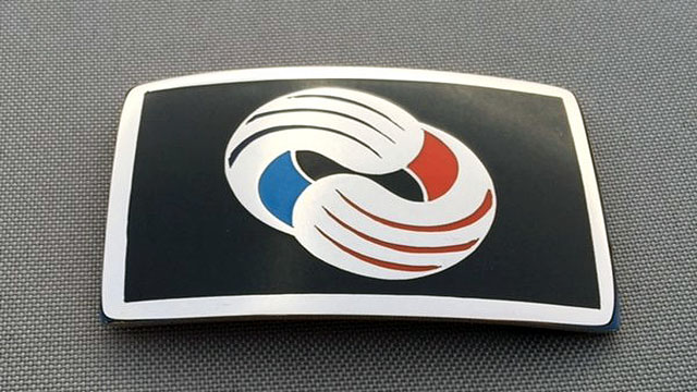Interlocking Rings Corporate Buckle