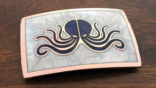 Octopus Emblem Custom Buckle