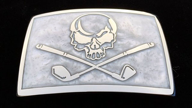 Custom Tournament Skull Buckle