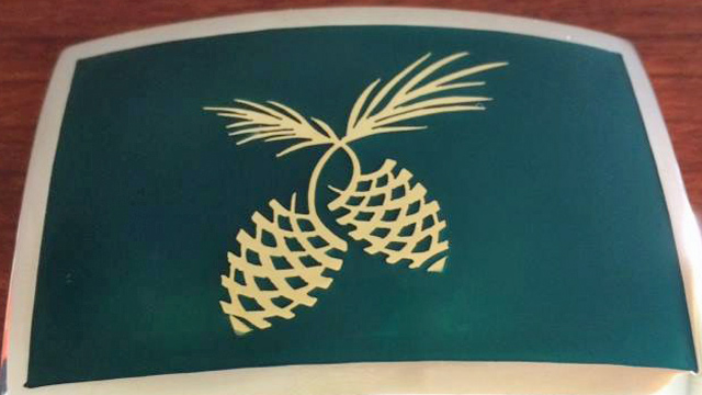 Custom Pinecone Golf Club Buckle