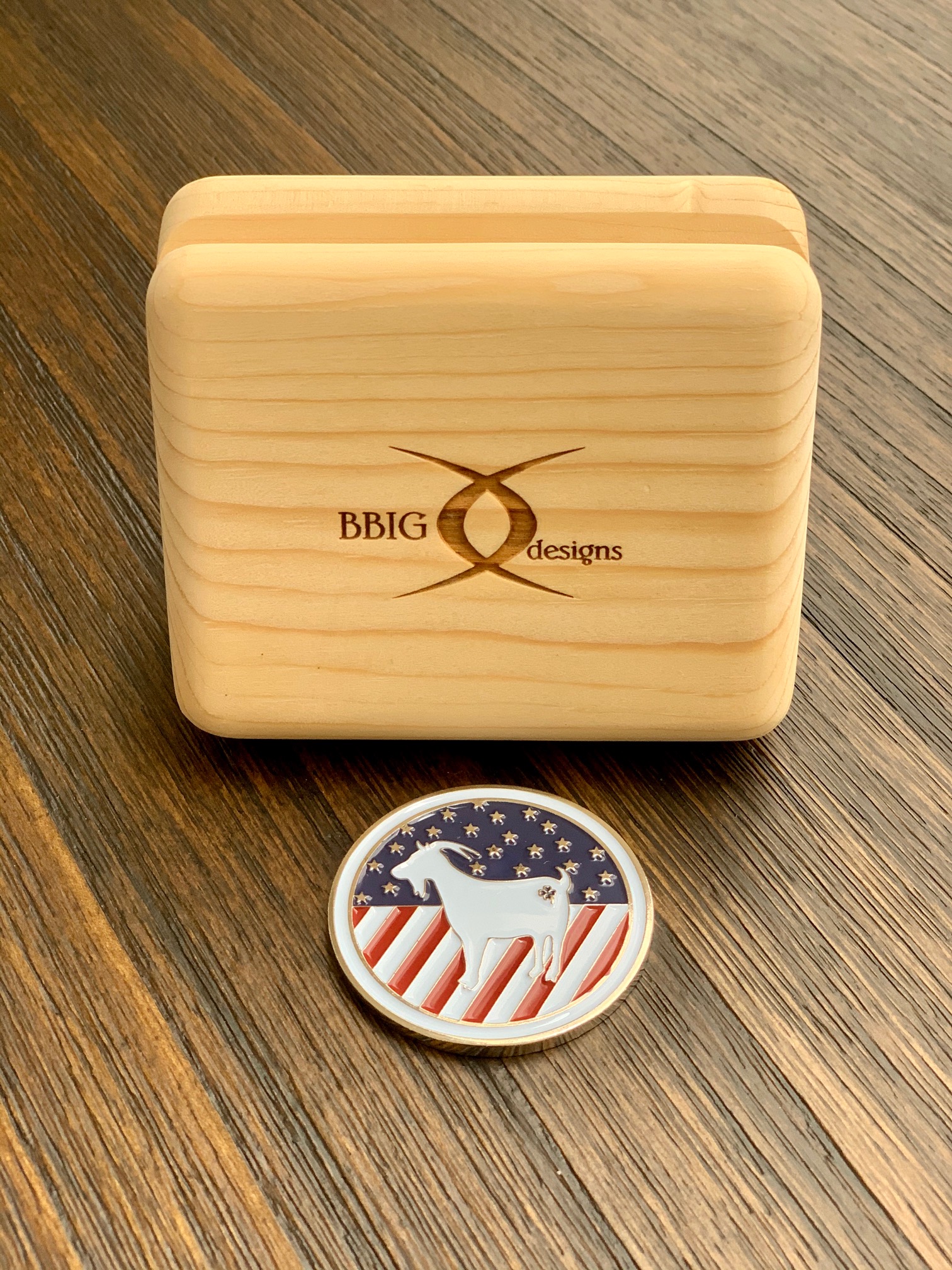 One Goat Ball Marker – Stars & Stripes