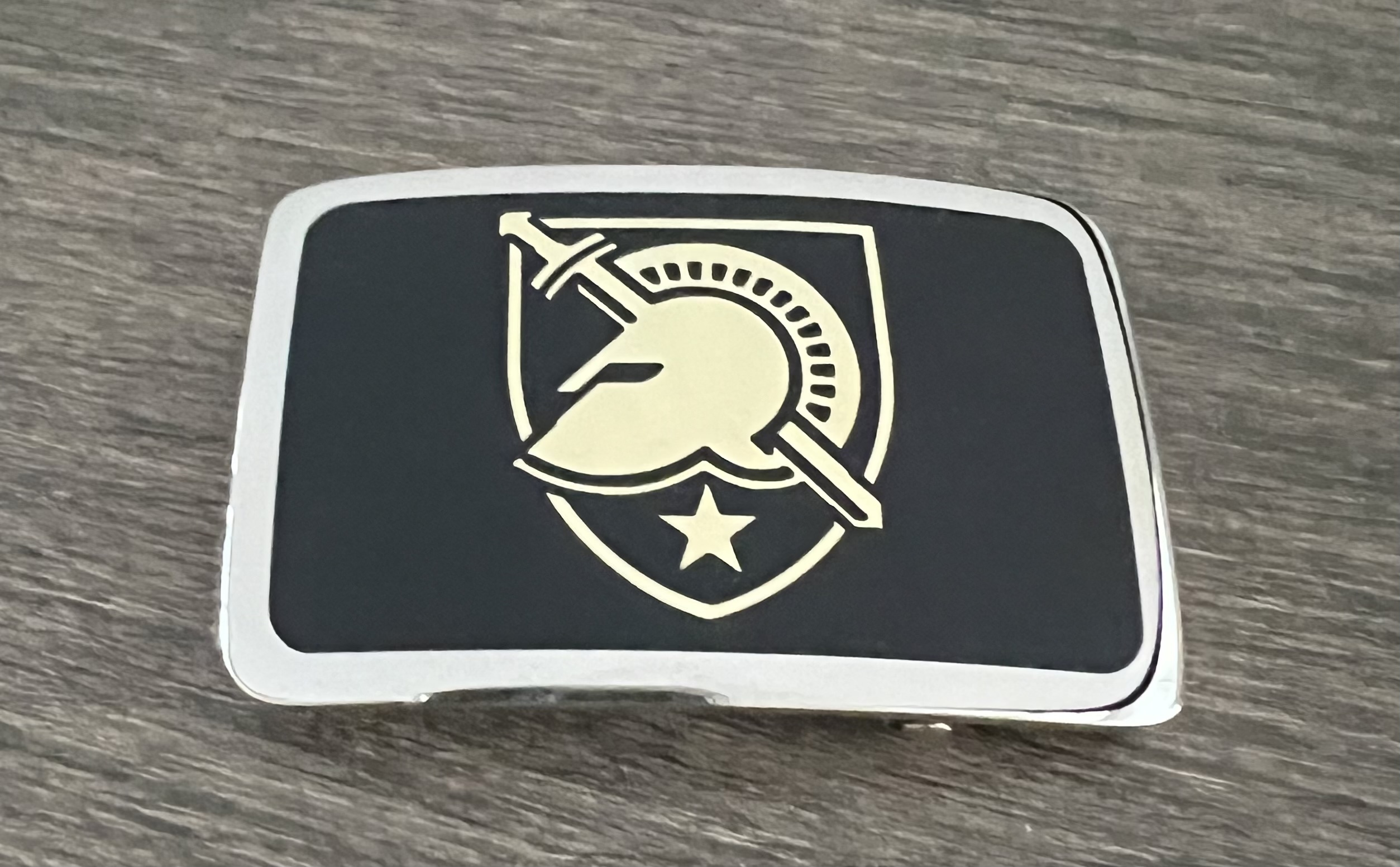 Army College Custom Crest Buckle