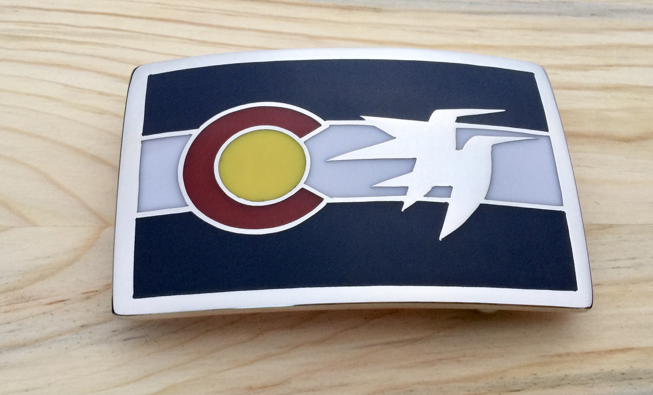 Castle Pines Colorado Flag Buckle