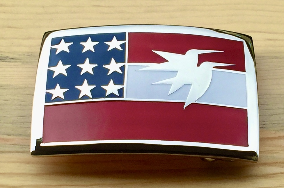 Castle Pines American Flag Buckle