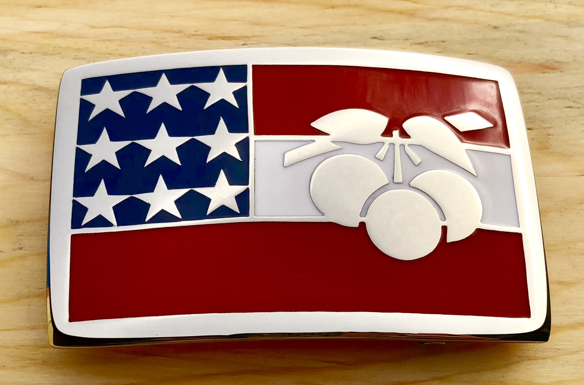 Cherry Hills Country Club American Flag Buckle